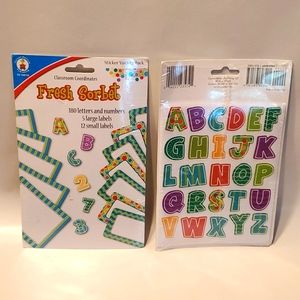 Fresh Sorbet Classroom Coordinates Sticker Variety Pack - 2 Packs (NIP)